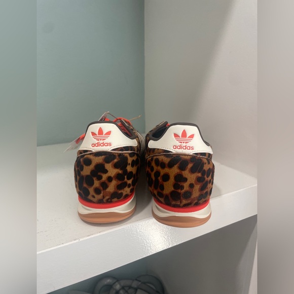 adidas SL 72 OG Leopard Print Impact Orange Sneaker New NWT - Picture 14 of 16